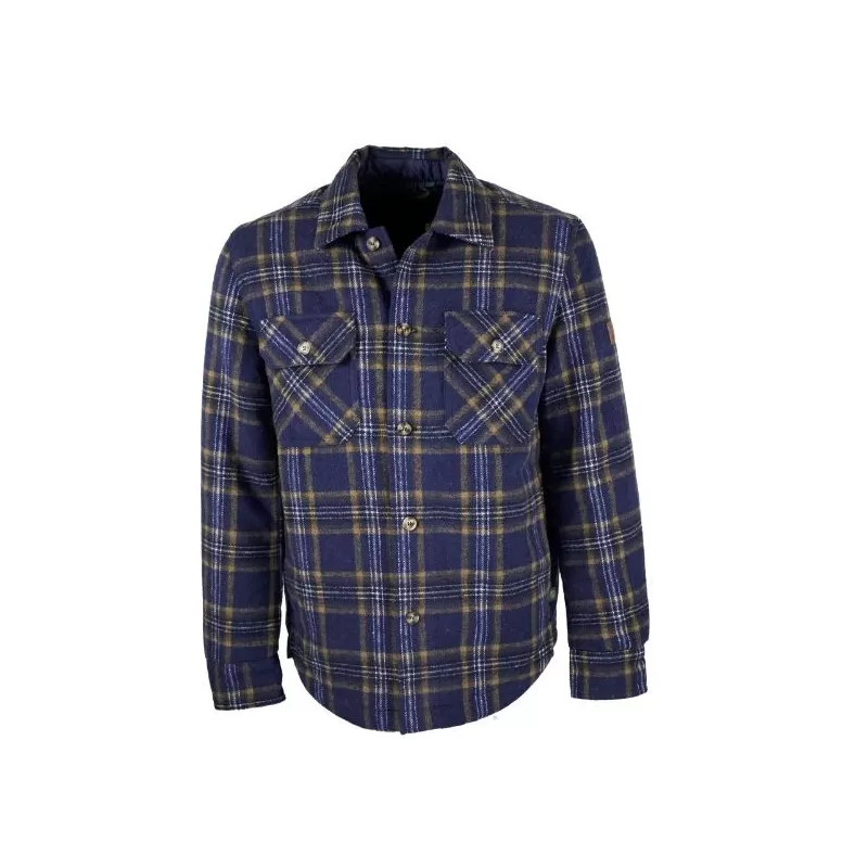 Camisa Oxford Azul Xadrez Marinho