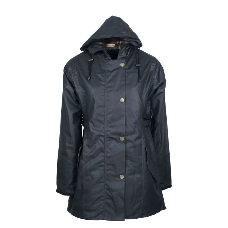 Jaqueta Oxford Encerada Azul Marinho Katrina
