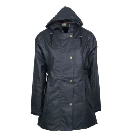 Jaqueta Oxford Encerada Azul Marinho Katrina