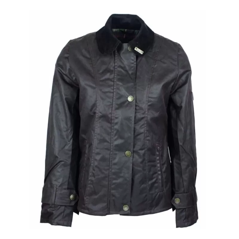 Jaqueta Oxford Azul Âmbar Marrom Encerada Jaqueta Oxford Azul Âmbar Marrom Encerada