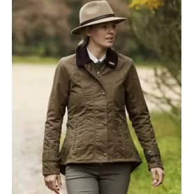 Chaqueta encerada Oxford Blue Ambre Sand
