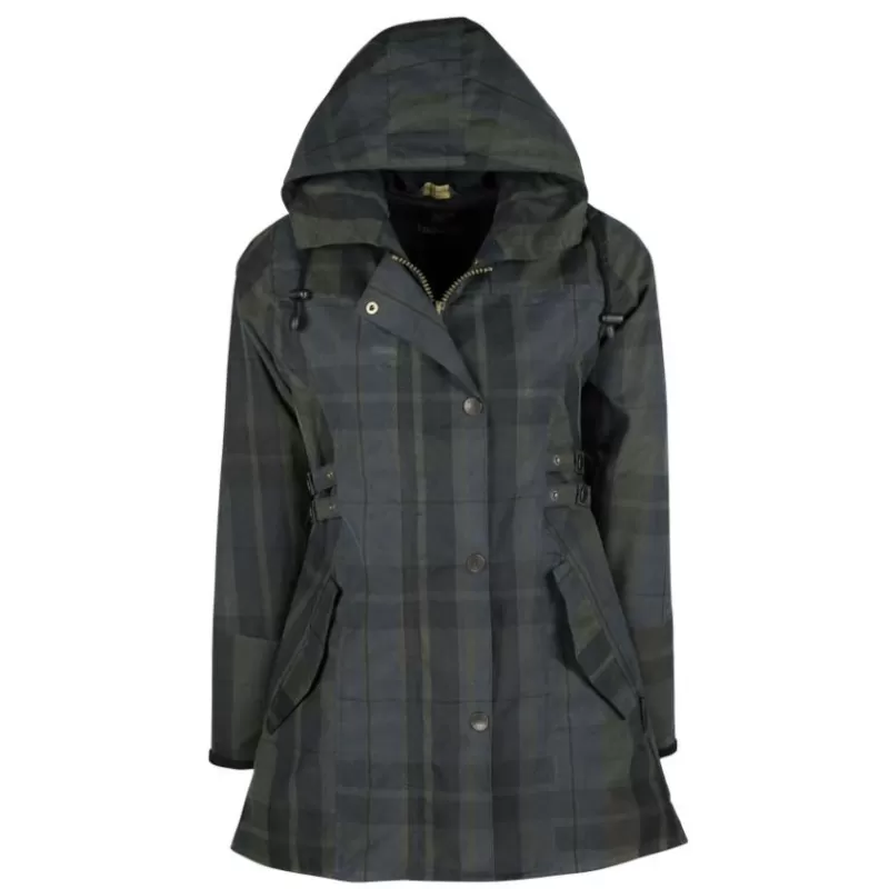 Jaqueta Oxford Encerada Azul Tartan Katrina Dundee