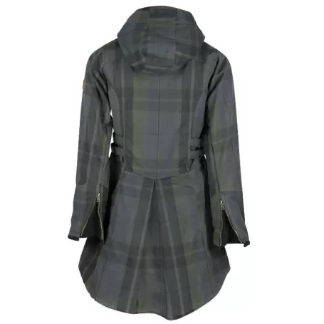 Jaqueta Oxford Encerada Azul Tartan Katrina Dundee