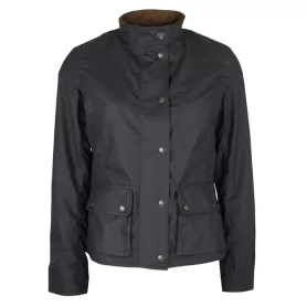 Chaqueta encerada Oxford Blue New York Biker Black