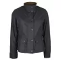 Jaqueta Oxford Azul New York Biker Preta Encerada