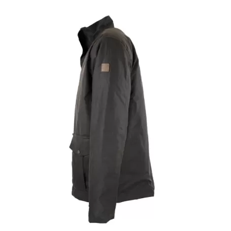 Jaqueta Oxford Azul Kendal Marrom Encerada