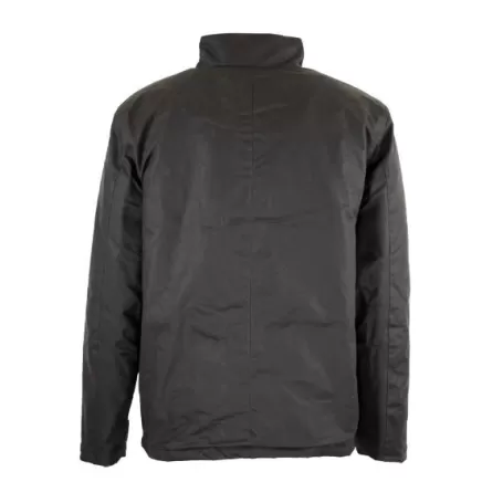 Jaqueta Oxford Azul Kendal Marrom Encerada