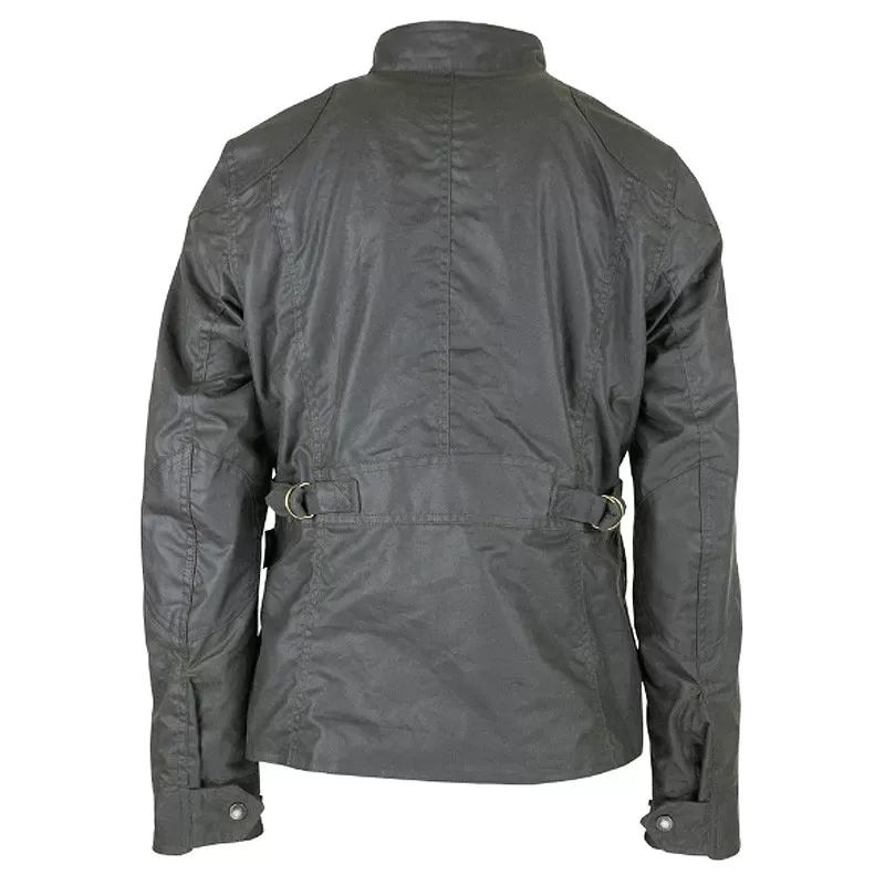 Jaqueta Oxford Azul New York Biker Verde Oliva Encerada