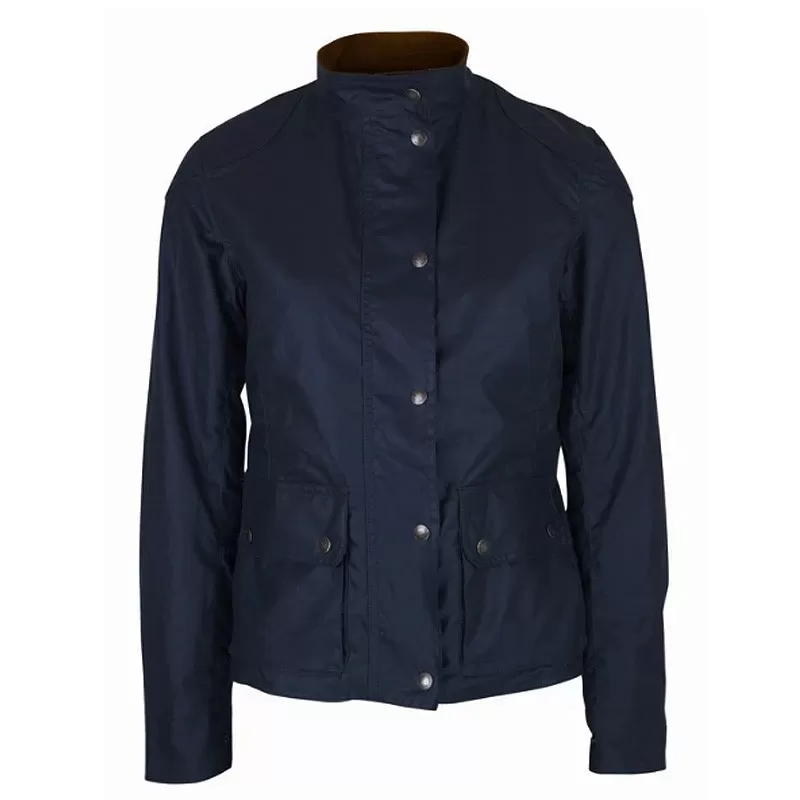 Jaqueta Oxford Azul New York Biker Azul Marinho Encerada Jaqueta Oxford Azul New York Biker Azul Marinho Encerada
