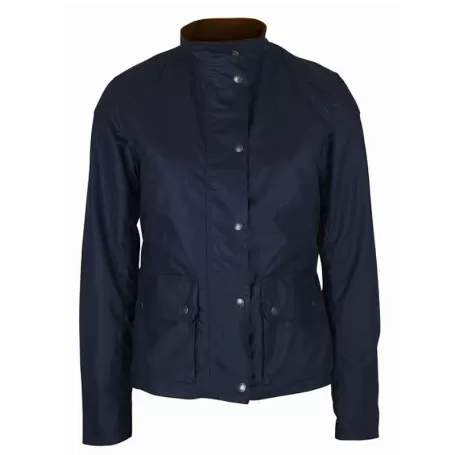Jaqueta Oxford Azul New York Biker Azul Marinho Encerada Jaqueta Oxford Azul New York Biker Azul Marinho Encerada