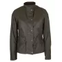 Jaqueta Oxford Azul New York Biker Marrom Encerada