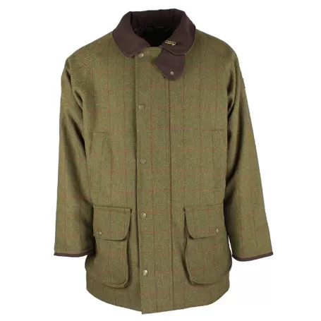 Jaqueta Oxford Blue Brampton Raglan Tweed Verde Escuro