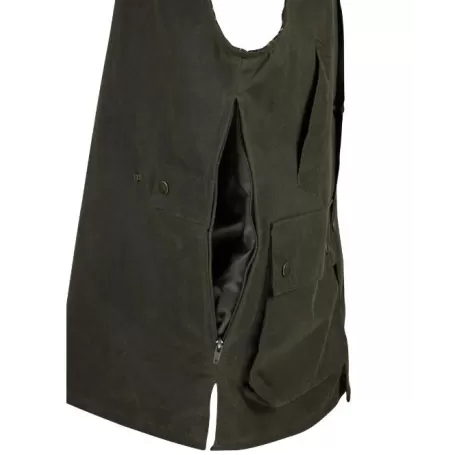 Colete Oxford Blue Gamekeeper encerado verde-oliva escuro encerado