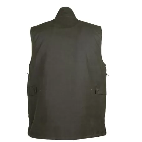 Colete Oxford Blue Gamekeeper encerado verde-oliva escuro encerado
