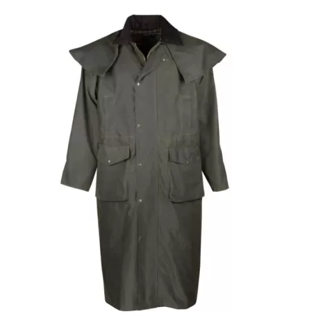 Capa Oxford Azul Deluxe Outback Verde-oliva Escuro Encerada