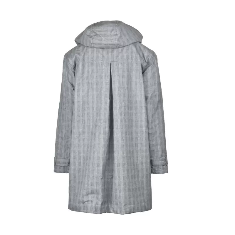 Parka Oxford Blue Tartan Brighton encerada lavable Prince of Wales