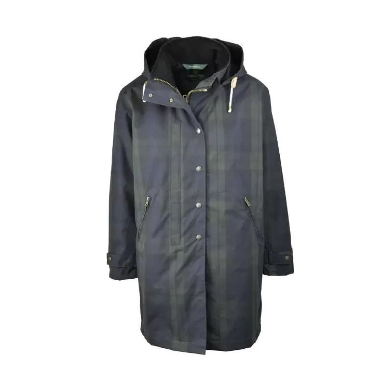 Jaqueta Oxford Brighton Tartan Azul Lavável e Encerada Blackwatch