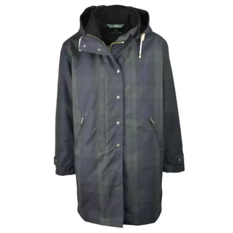 Jaqueta Oxford Brighton Tartan Azul Lavável e Encerada Blackwatch