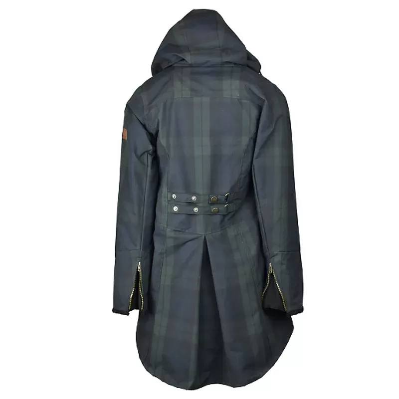 Jaqueta Oxford Katrina Tartan Azul Lavável e Encerada Blackwatch