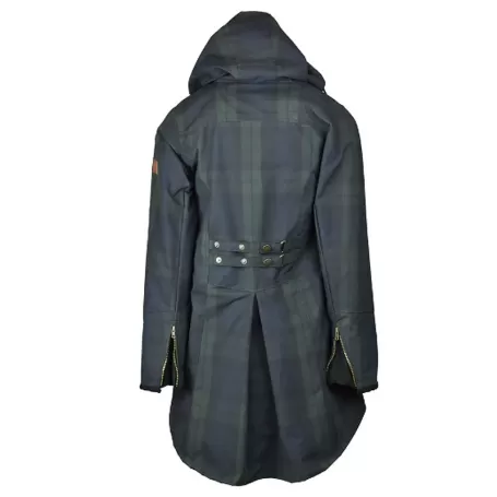 Jaqueta Oxford Katrina Tartan Azul Lavável e Encerada Blackwatch
