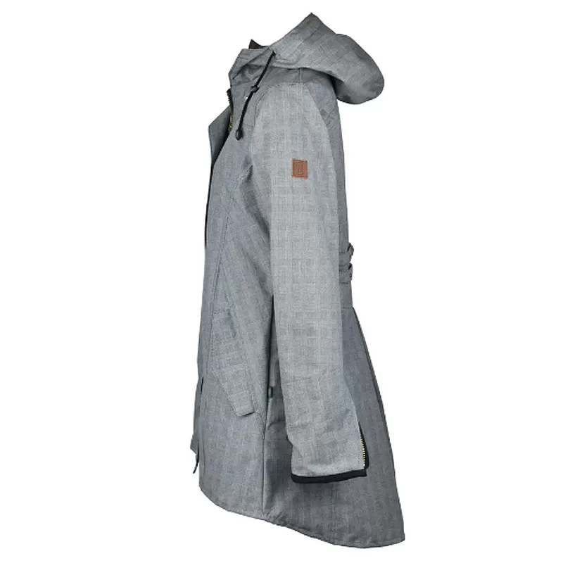 Chaqueta Oxford Blue Tartan Katrina encerada lavable Prince Of Wales