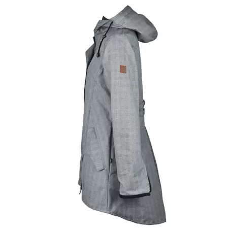 Chaqueta Oxford Blue Tartan Katrina encerada lavable Prince Of Wales