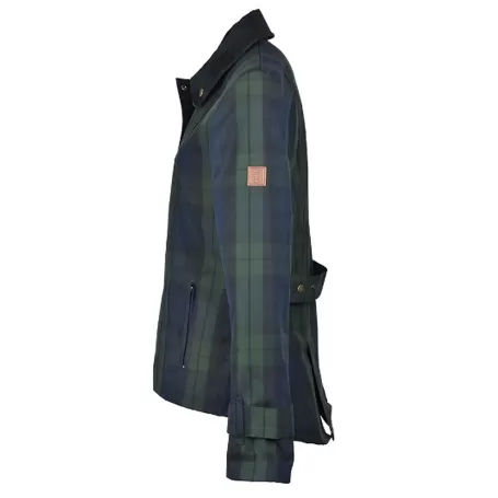Jaqueta Oxford Tartan Âmbar Azul Lavável e Encerada Blackwatch