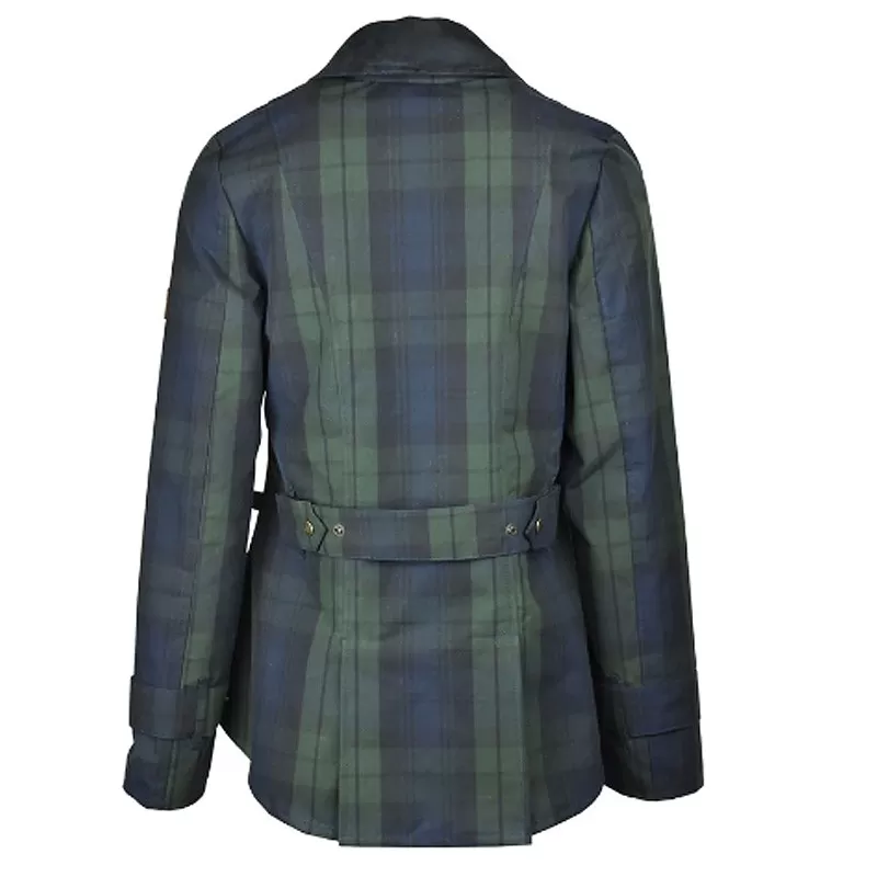 Jaqueta Oxford Tartan Âmbar Azul Lavável e Encerada Blackwatch