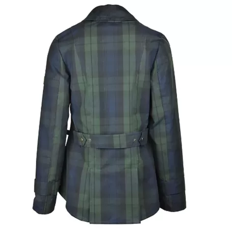 Jaqueta Oxford Tartan Âmbar Azul Lavável e Encerada Blackwatch
