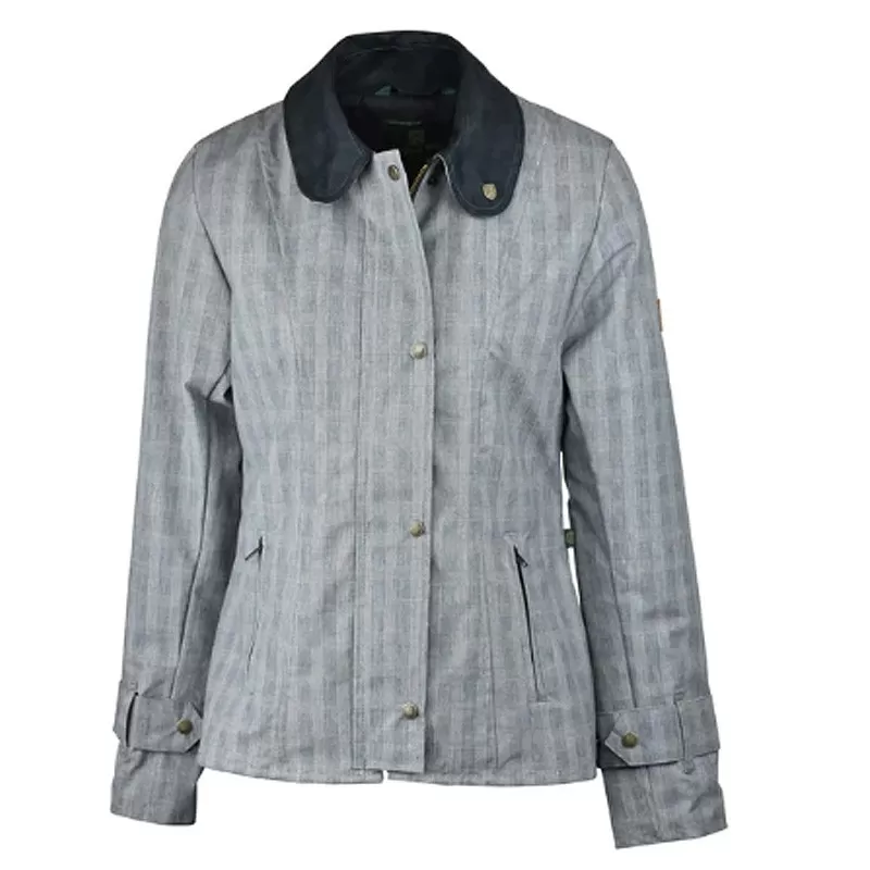 Jaqueta Oxford POW Lavável Encerada Azul Tartan Âmbar