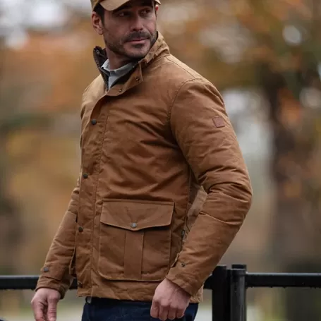 Jaqueta Oxford Azul Kendal Arenito Encerada Jaqueta Oxford Azul Kendal Arenito Encerada