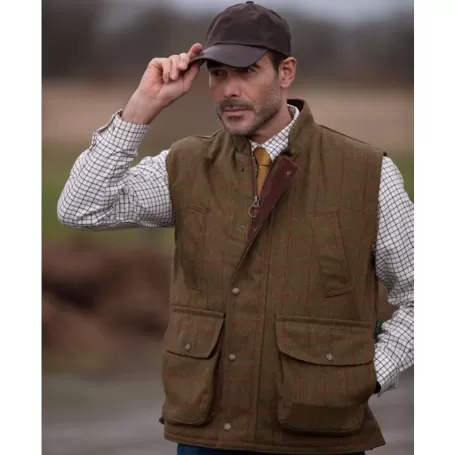 Colete Oxford Blue Brampton Tweed Verde Escuro Colete Oxford Blue Brampton Tweed Verde Escuro