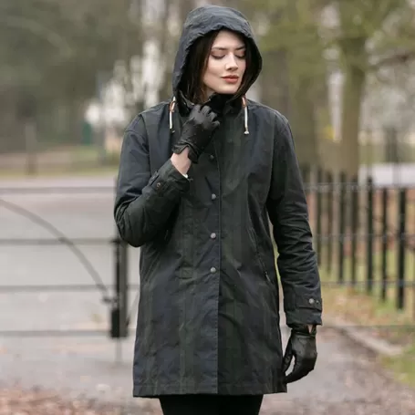 Jaqueta Oxford Brighton Tartan Azul Lavável e Encerada Blackwatch