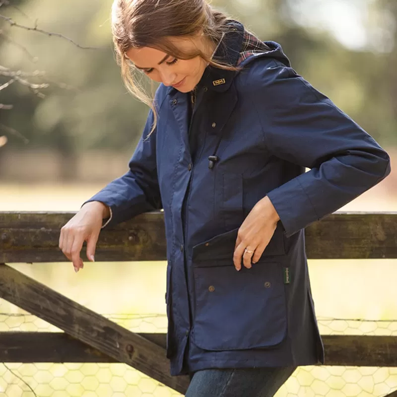 Jaqueta Burley Discovery de algodão azul Oxford azul marinho francês