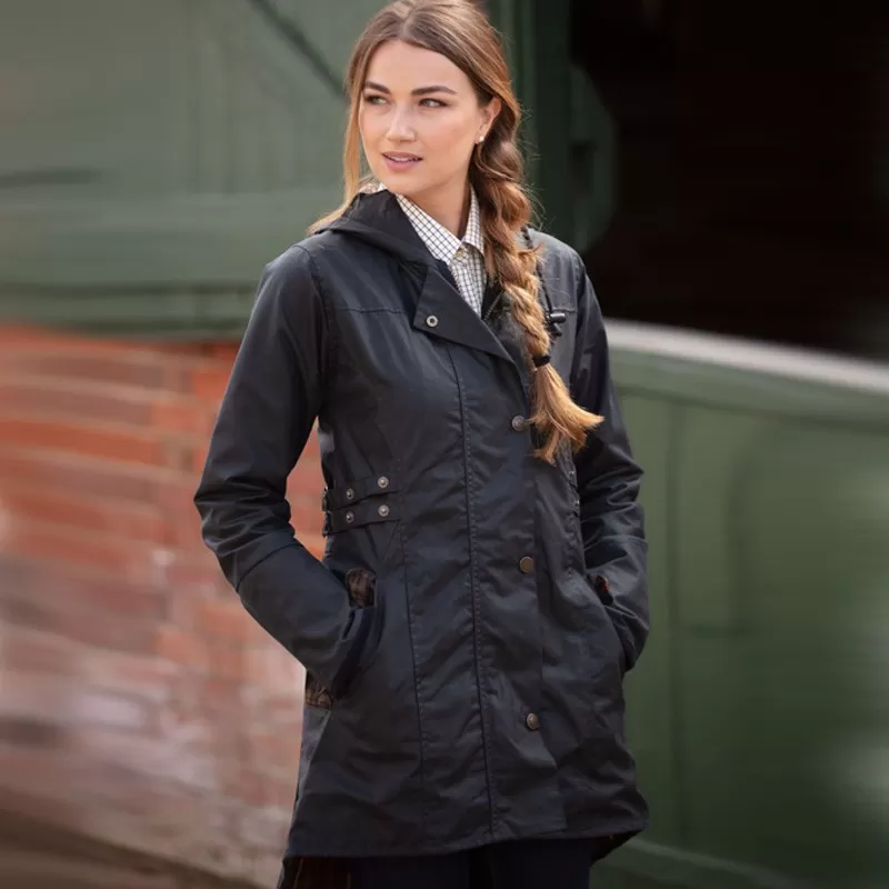 Jaqueta Oxford Encerada Azul Marinho Katrina Jaqueta Oxford Encerada Azul Marinho Katrina