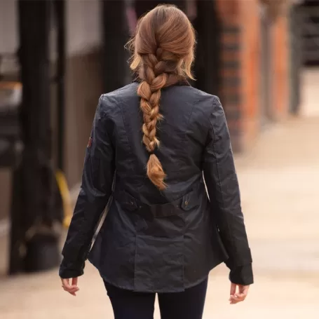 Jaqueta Oxford Azul Âmbar Azul Marinho Encerada