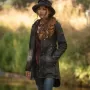 Jaqueta Oxford Encerada Azul Tartan Katrina Dundee