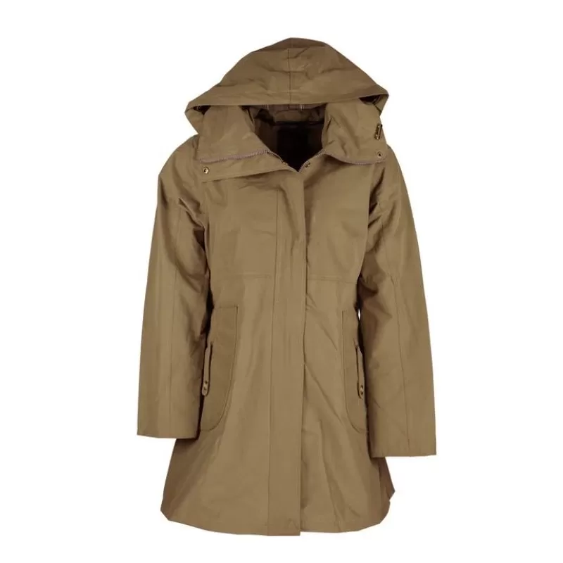 Parka Oxford Azul Nova Inglaterra Bege Escuro