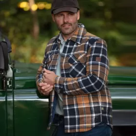 Sobrecamisa Oxford Blue Check Mustard