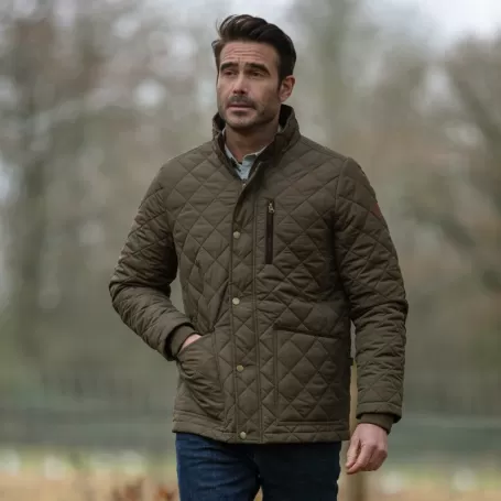 Jaqueta Oxford Azul Aron Acolchoada Oliva