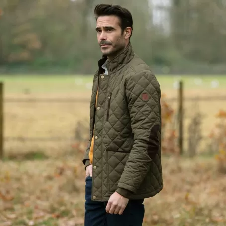 Jaqueta Oxford Azul Aron Acolchoada Oliva