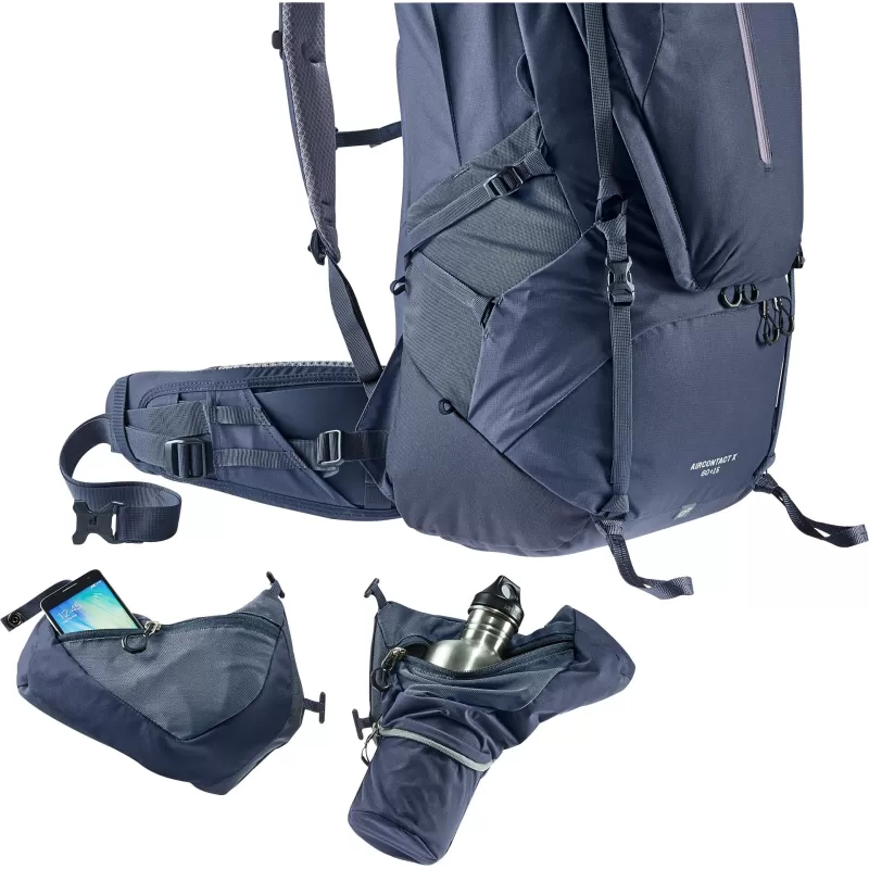 Deuter Aircontact X 60+15 Azul, Negro