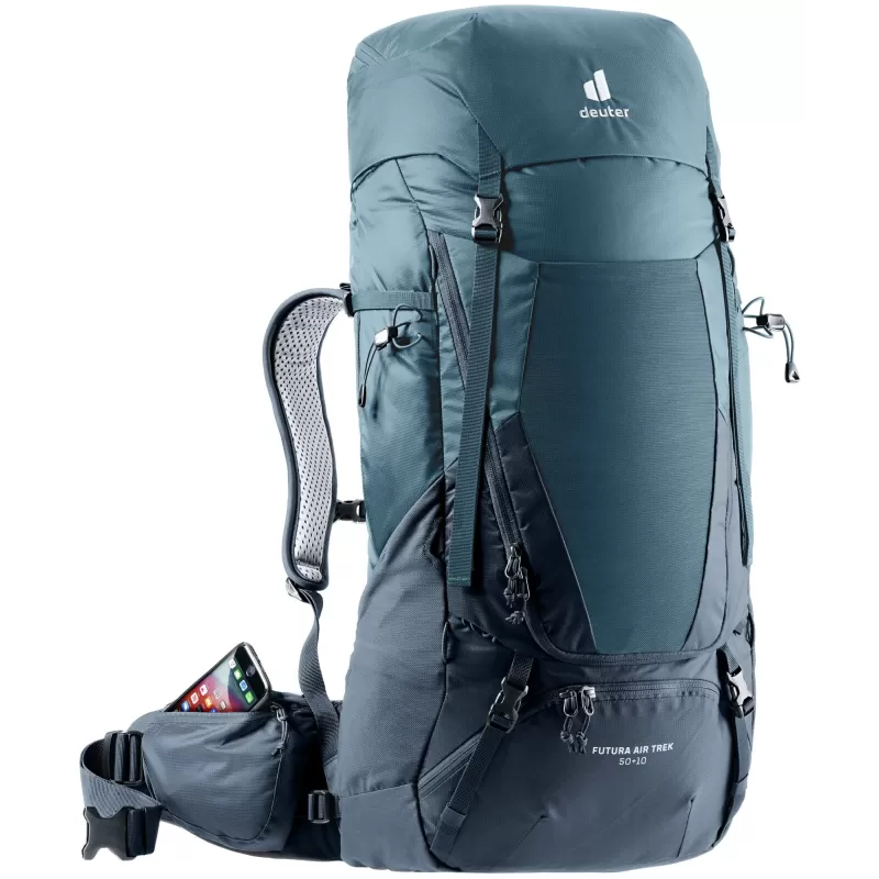Deuter Futura Air Trek 50 + 10 Gris, Azul