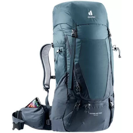 Deuter Futura Air Trek 50 + 10 Gris, Azul