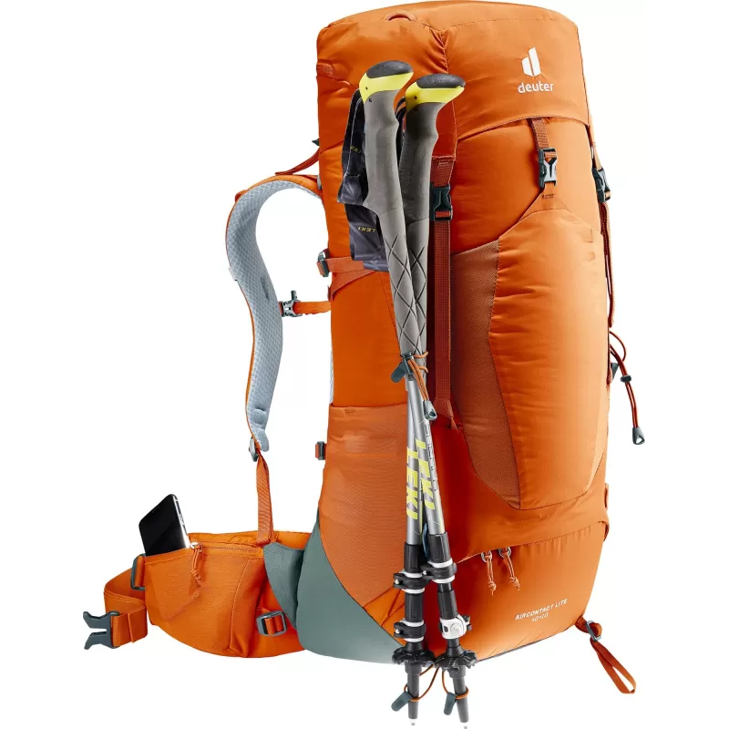 Deuter Aircontact Lite 40 + 10 naranja, marrón, Rojo