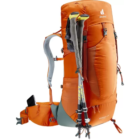 Deuter Aircontact Lite 40 + 10 naranja, marrón, Rojo