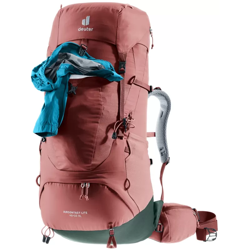 Deuter Aircontact Lite 45 + 10 SL Rojo
