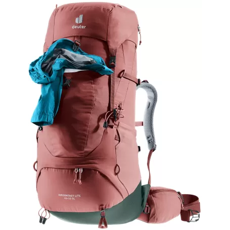 Deuter Aircontact Lite 45 + 10 SL Rojo