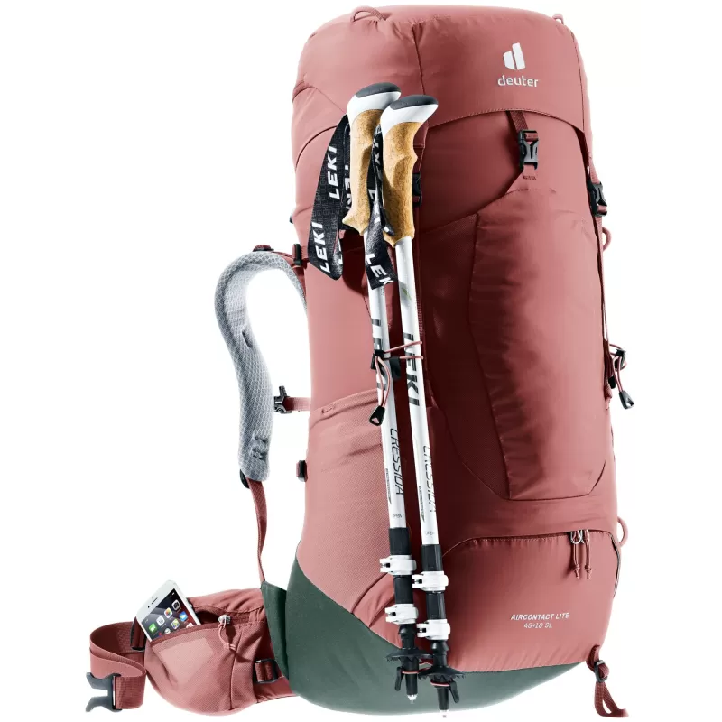 Deuter Aircontact Lite 45 + 10 SL Rojo