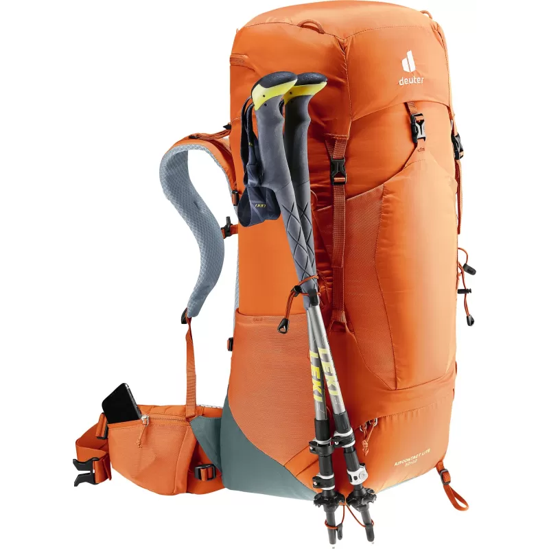 Deuter Aircontact Lite 50 + 10 naranja, marrón, Rojo